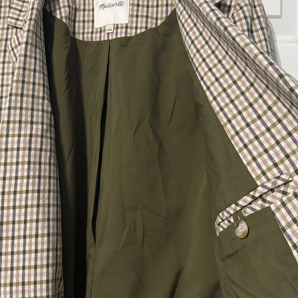 Madewell Dorset Blazer in Albermarle Plaid Size Large - Picture 11 of 11